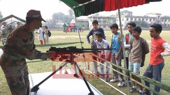Assam Rifles 21 Bn celebrates Army Day with Udaipur School Students 
