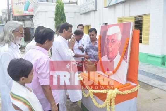 Tripura Congress pays tribute to first PM of India 