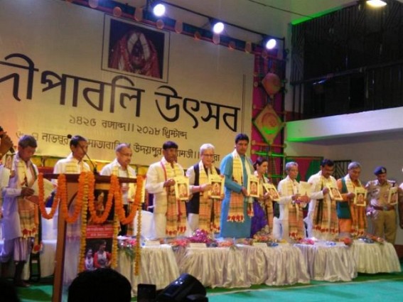 Annual Diwali Festival inaugurated at Udaipur Matabari : Devotees throng to temple to seek 'blessing' from Ma Tripura Sundari