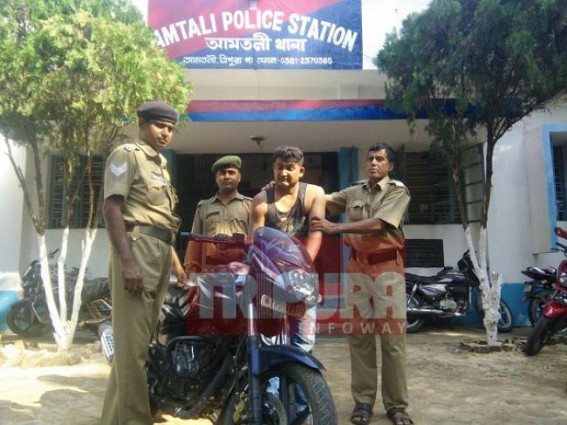 Gang-leader of bike-lifters arrested by Tripura Police