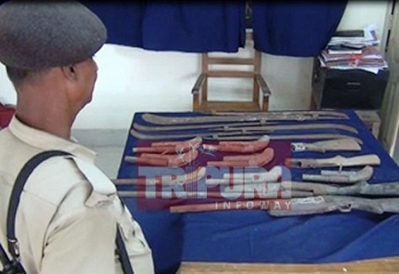 Huge numbers of weapons found at Sonamura
