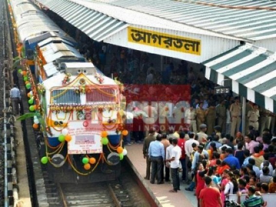 Union Railways Minister Piyush Goyal to flag off Agartala-Deoghar weekly train on Friday cutting distance of 1,473 km in 39 hours