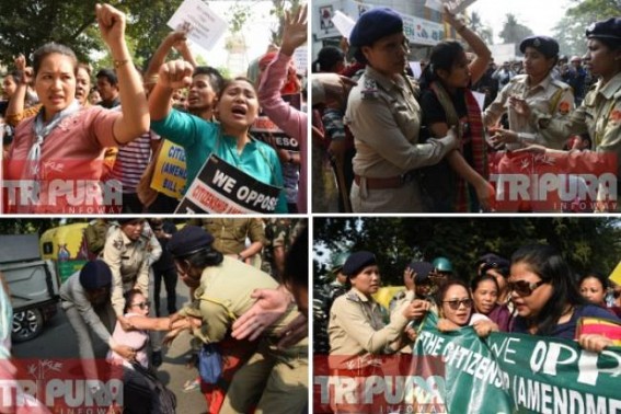 Massive protest, Strike hit normal lives in Tripura in Anti-CAB movement : Police arrest picketers, security blanket covered across sensitive areas