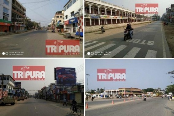 Attacks on Party activists, Journalists by Police in Tripura : Congress sponsored â€˜Tripura Bandhâ€™ gets 100% success amid picketing â€˜restrictedâ€™ : Motor-stands, markets, roads left empty, normal lives affected