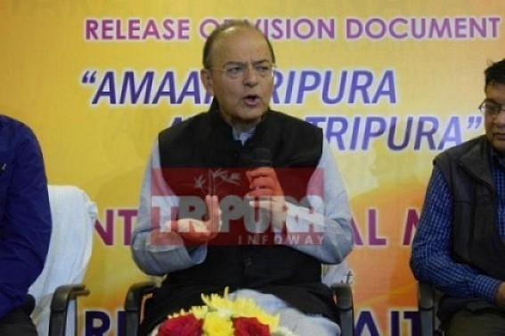 BJPâ€™s JUMLA business in Tripura : FM  Arun Jaitleyâ€™s attempt to counter Rahul Gandhi, but 100% will fail to answer Tripuraâ€™s unemployed youths behind his JUMLA promises