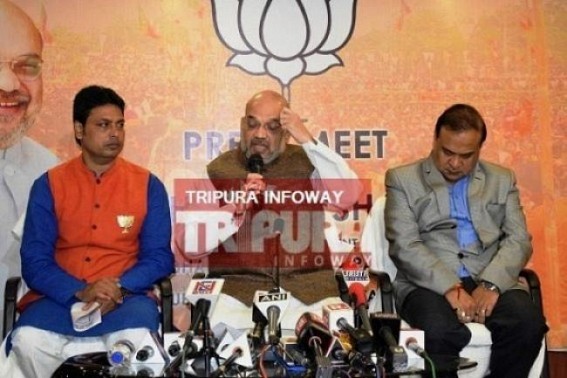 JUMLA Gurus eyeing for Tripura in Lok Sabha election, BJP gears up to welcome Amit Shah : Tripura Public likely to reject BJPâ€™s mass-cheating, JUMLA in 2019
