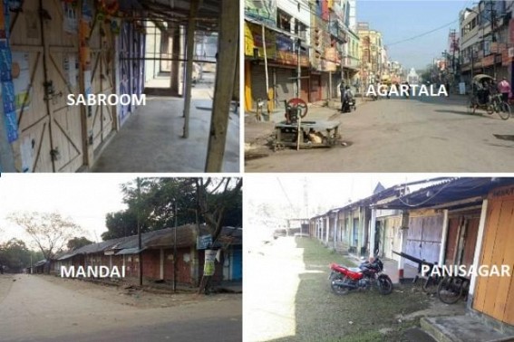 Trade Union Strike huge success in Tripura, Strike halts normal lives, Security tightened : Public express resentments against BJPâ€™s JUMLA, Modiâ€™s deprivation 