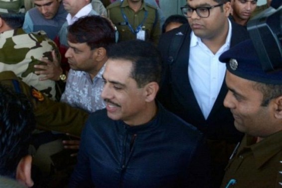 Robert Vadra reaches Jaipur for ED questioning in land scam case