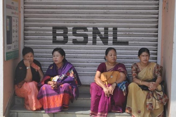BSNL employees demand 4G service for customers along with other demands, held strike