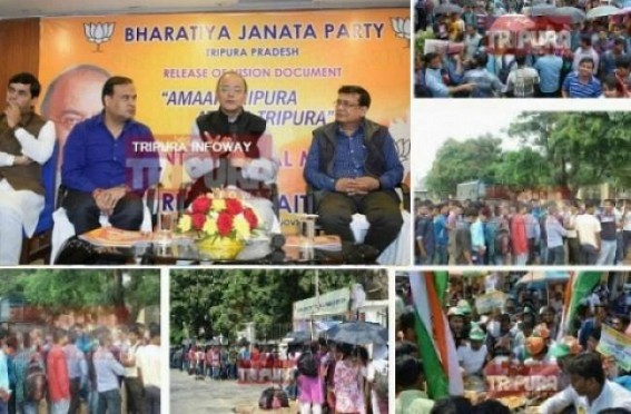 BJPâ€™s â€˜Missed Call Jobsâ€™, Free Smartphones JUMLA  fooled innocent Tripura Public : Unemployed Youths hit by freeze on State Govt Jobs under Biplabâ€™s 11 months misrule 