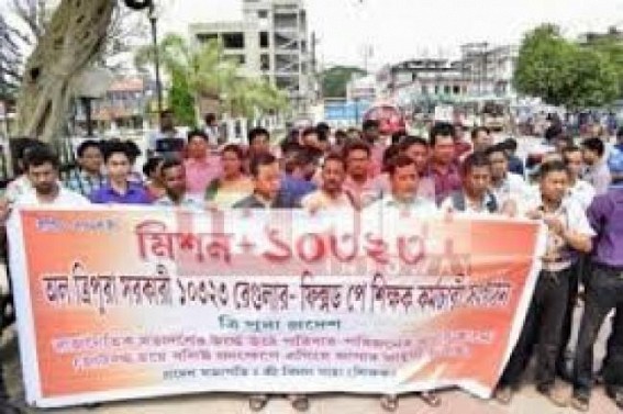 Tension grips 10323 teachers in Tripura 