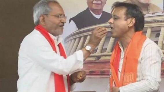 Red faces as Congress leader's son joins BJP