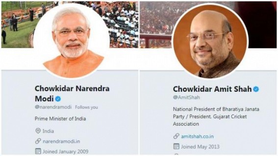 Chowkidar Narendra Modi, PM flaunts prefix