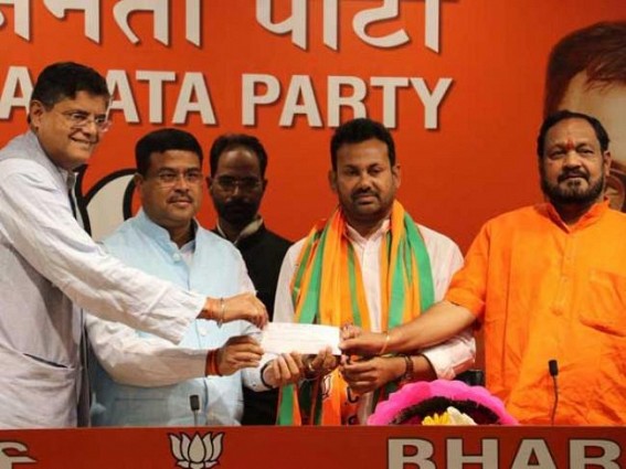 Day after Odisha MLA quits Congress, joins BJP