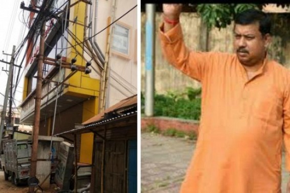 BJP MLA Ram Prasad Pal occupied public land to install lift system at his under-construction Palace