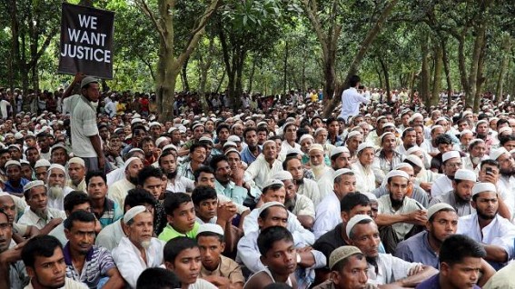 Rohingya rights group says air strike kills over 20