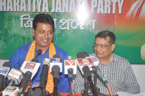 Biplab Deb seeks votes for BJP candidates amid massive resentments among unemployed youths : 1377 Govt Jobs given in 1-year out of 50000 Job promises