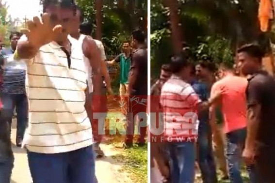 Tripura : BJPâ€™s attack on opposition supporters caught in camera