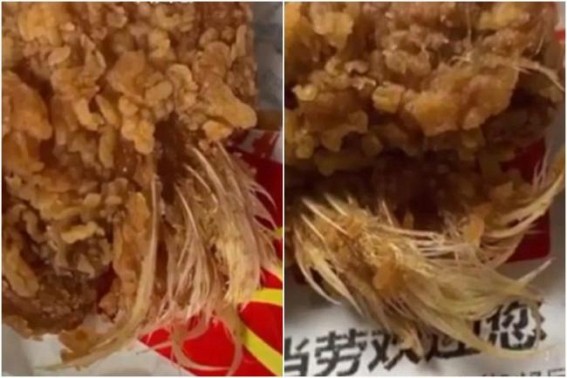 Chinese girl finds feathers in McDonald's chicken wings