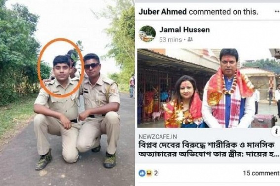 Biplab-Pratimaâ€™s JUMLA defeated : Illegal detentions, Illegal arrests for FB posts turned tight slaps for Tripura Police, Arrested Constable Jamal Hussein released today after Lawyerâ€™s strong action