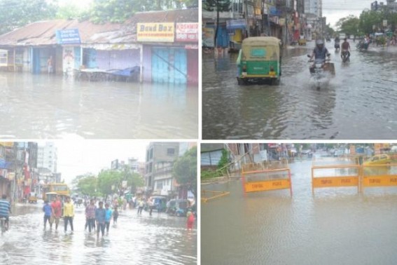 Agartala City Flooding ! Political Blame-Storm kicks off : Netizens troll Biplab Debâ€™s failed promise of reducing water-logging
