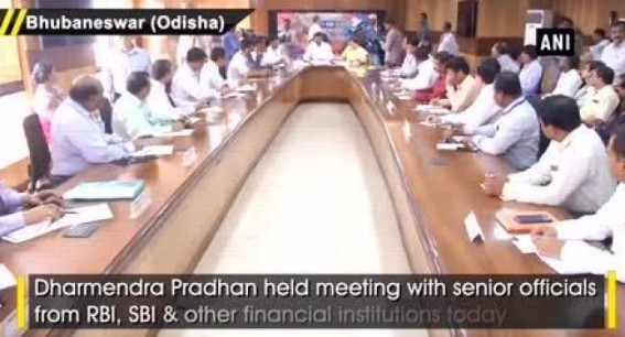 Dharmendra Pradhan holds meeting with senior banking officials in Bhubaneswar