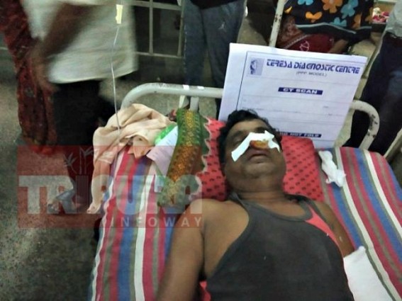 Lawlessness ! Man attacked by miscreants in broad-day light, left injured at Udaipur town area