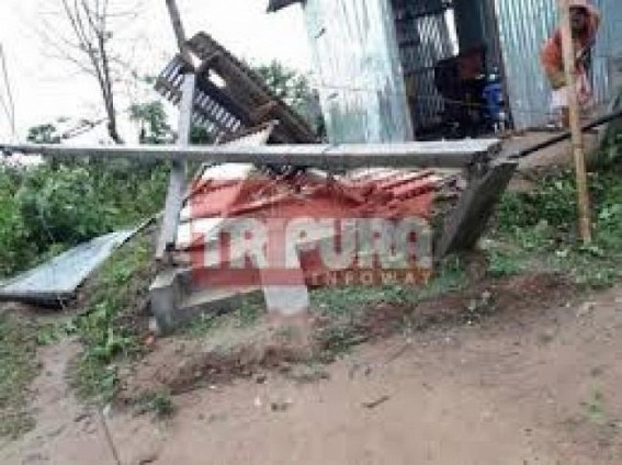 Tripura : Around 400 houses damaged in storm across capital city