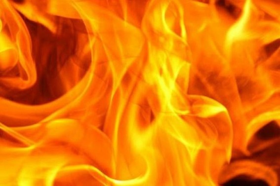 43 shops burnt in massive fire at Teliamura