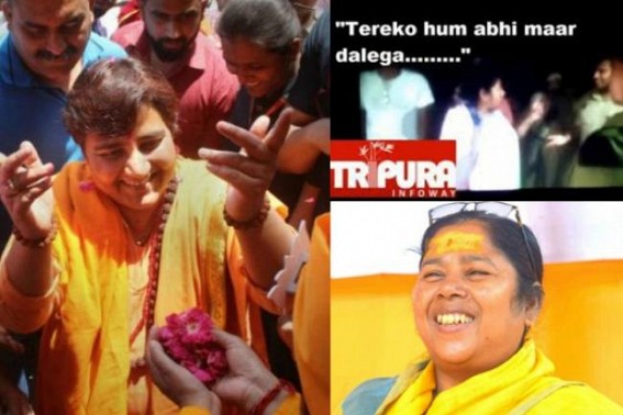 BJP Partyâ€™s Criminality under Saffron Masks : Pragya Thakur exposed as the Criminal of MP, Pratima Bhowmik in Tripura