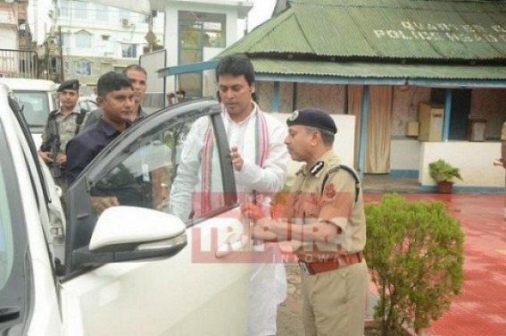National news-media claiming DGP A K Sukla was sent by Biplab Deb in long leave