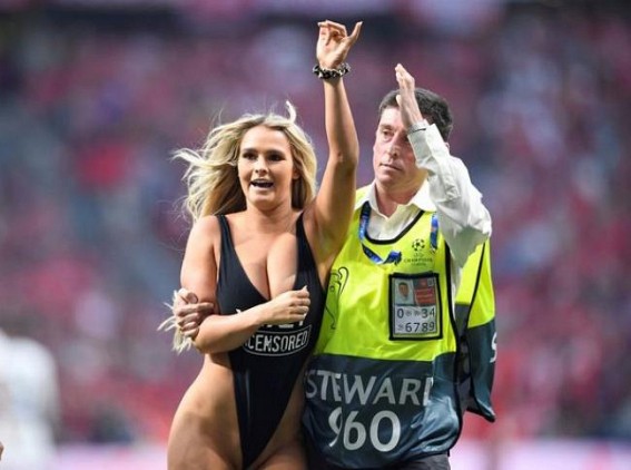 Who is Kinsey Wolanski, the UCL Final Pitch Invader Promoting XXX Website? 
