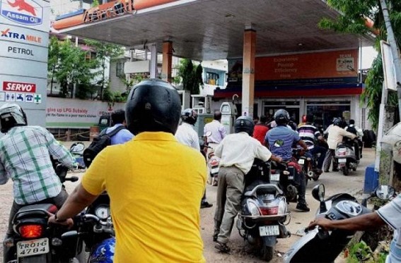 Petrol price remains unchanged in Agartala for 3 days at Rs. 70.74