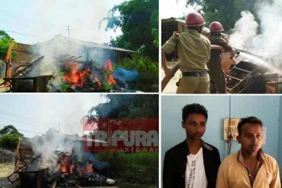 6 years girlâ€™s gang-rape, murder : Tension high at Dharmanagar as angry mob set fire on one of the accused personâ€™s home