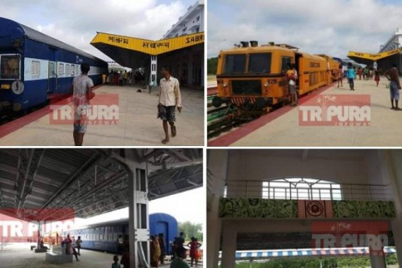 First ever trial run Train arrives in Sabroom Railway Station long before deadline : NFR Railways expands in North East, Modi Govt fulfilled promise