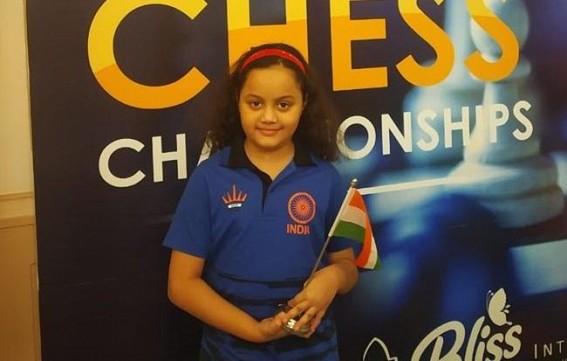 CM congratulates Tripura girl Arshiya for winning Bronze medal in Asian School Chess Championship-2019