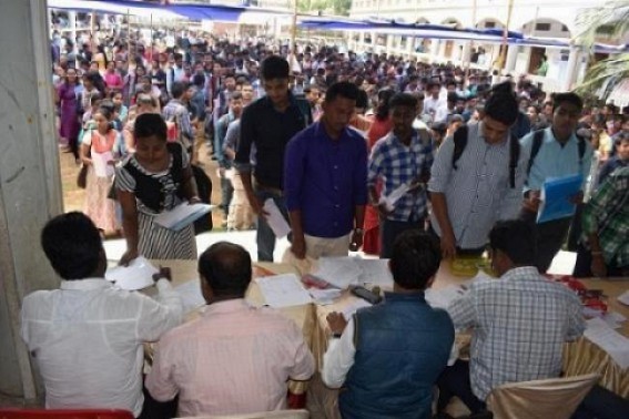 Slash in Govt job recruitment rates hit Job aspirants, Tripura tops in unemployment : BJPâ€™s 50,000 vacant postâ€™s filling up promise fading away