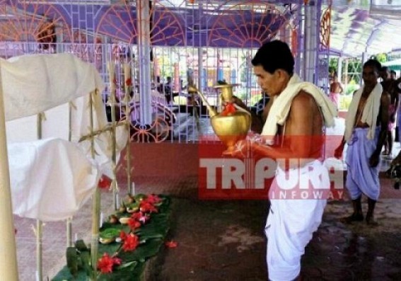 Enthusiasm in Tripura in Preparation for traditional Kharchi Puja 