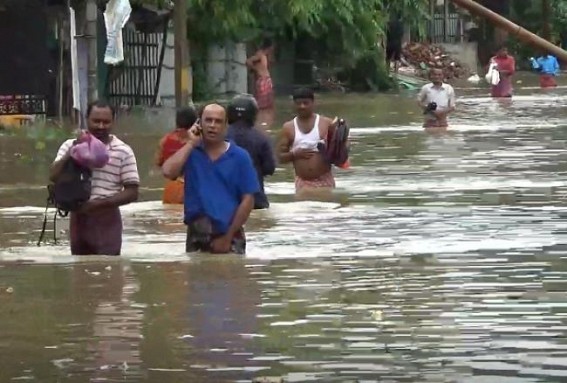 3333 people homeless in flood affected Tripura, 2 died : 25 relief camps opened