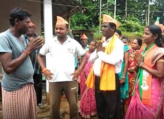 7 days left for Tripura Panchayat Election : Door to door campaigning goes in full wave across State for 14% seats, 86% seats remain â€˜Uncontestedâ€™ in BJP's favour 