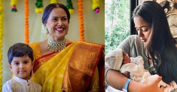 Sameera's son â€˜fascinated' by his newborn sister