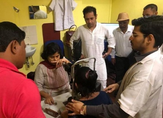 Tripura Congress President met Laisa Debbarma at Guwahati hospital