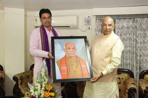 Outgoing Tripura Governor given farewell by CM