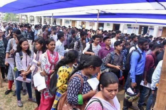 Unemployment soars record high in Tripura's history, massive frustration among 7 lakhs unemployed youths : 16 months old BJP Govt yet to fulfill a single promise, Pre-Election vision document turned JUMLA 