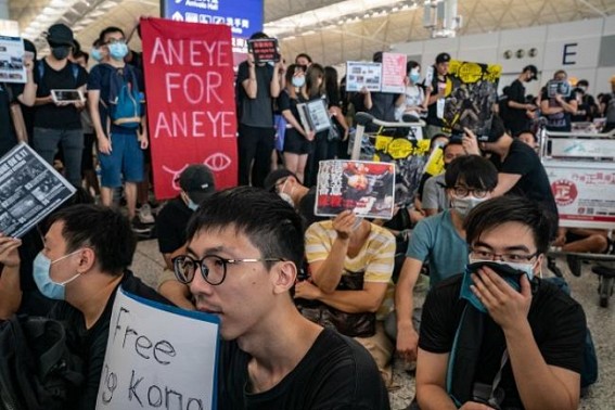 Hong Kong airport cancels flights over protests 