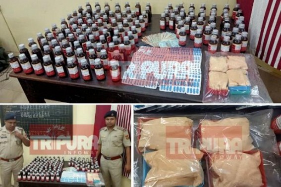 Tripura Police scores another major success in 'Nesha Mukt' Mission : Huge amounts of contrabands seized, Drug smugglers hit hard by CM Biplab Deb & I/C DGP Rajiv Singh, District SPs