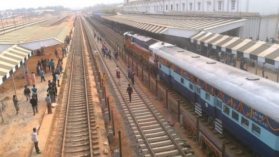 Tripura Railway passengers will get trains at every half-an-hour from September 1st 