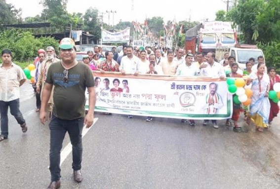 Congress continues Election campaigning for Badharghat By-Election candidate Ratan Das