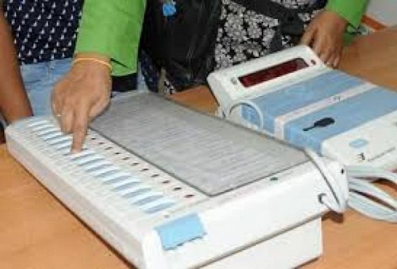 EVM malfunctioning were reported in 5 polling booths in Tripura