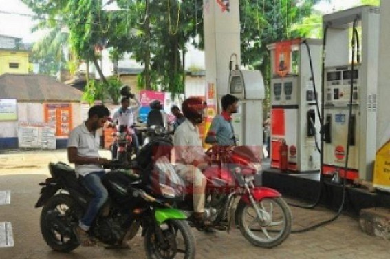 6 paisa less than Rs. 75, petrol price in Agartala goes high